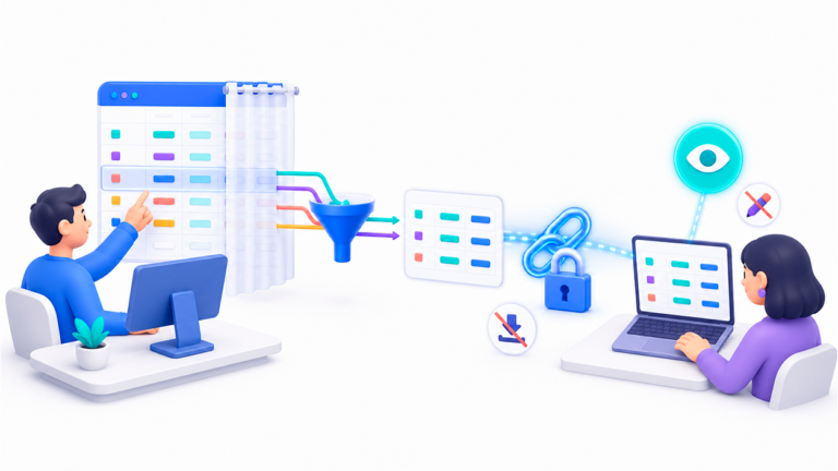 Cómo compartir una tabla sin permitir modificaciones con nocoDB
