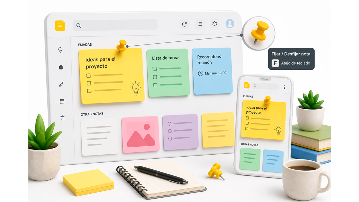 Cómo mantener tus notas clave de Google Keep siempre a la vista