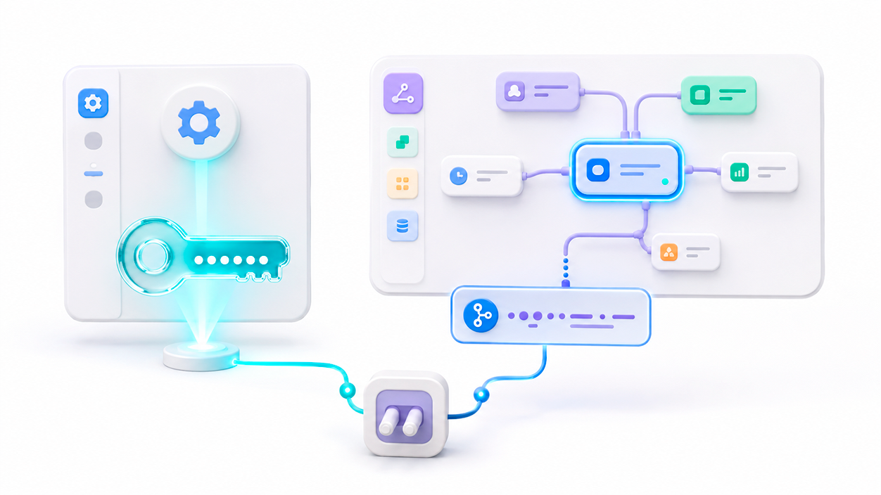 How to obtain the Langflow API Key and flow identifier
