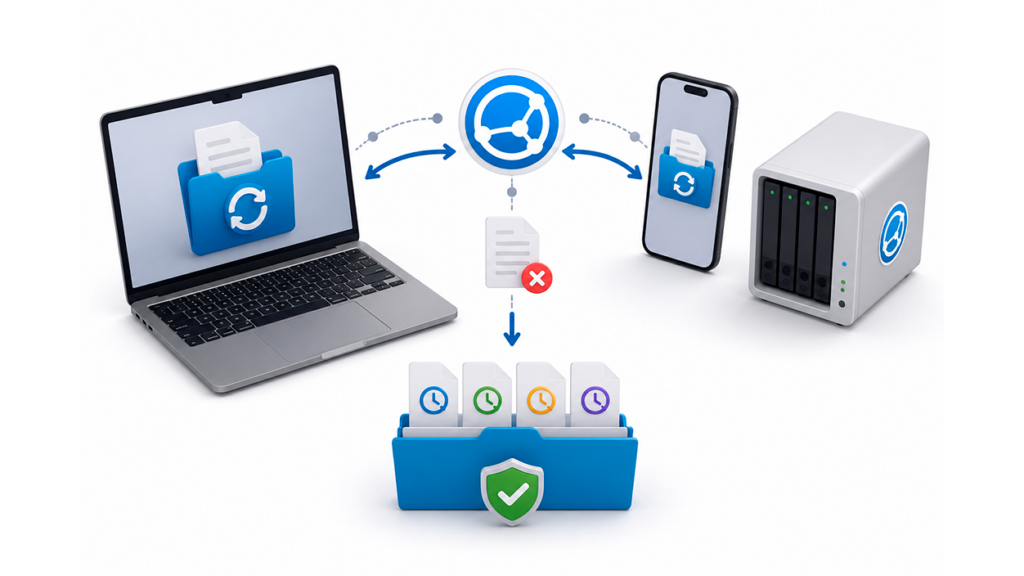Cómo recuperar carpetas y archivos borrados con el versionado de Syncthing