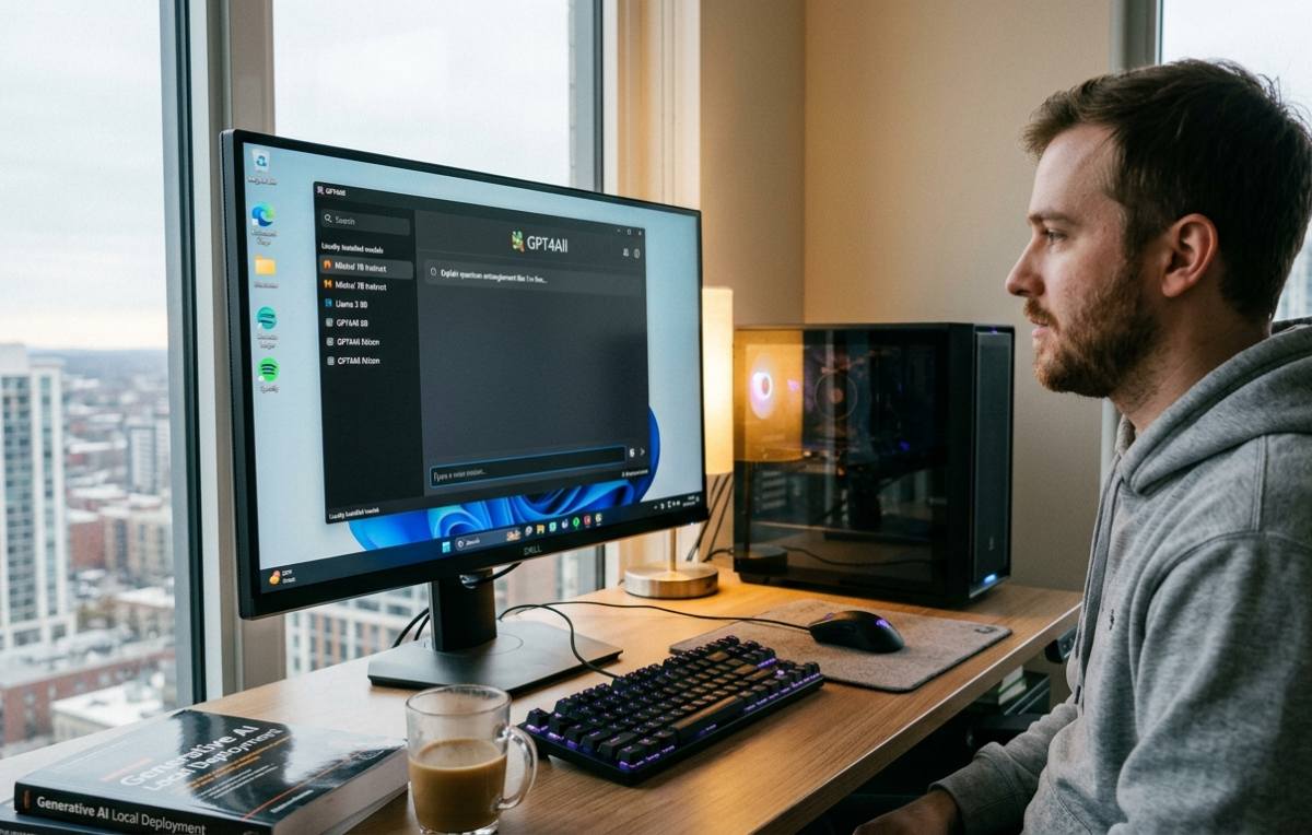Veiledning for å installere GPT4All på Windows
