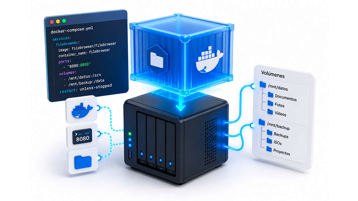 Instalación y despliegue de FileBrowser mediante Docker