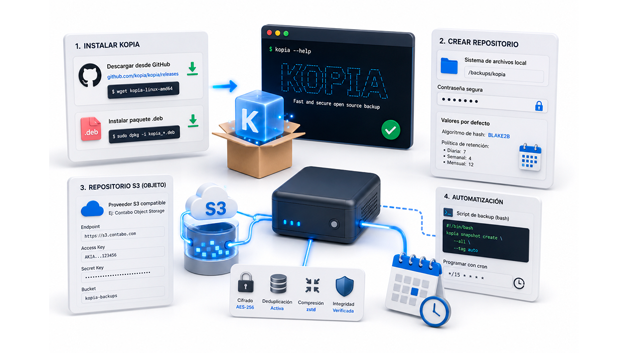Instalación y puesta en marcha de Kopia