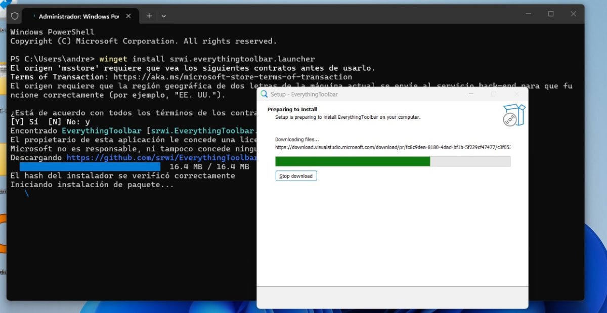 Instalar EverythingToolbar usando Winget