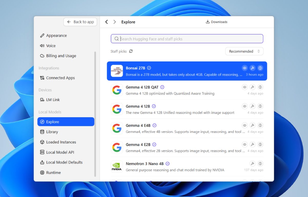 Instalar y configurar LM Studio en Windows elegir la IA