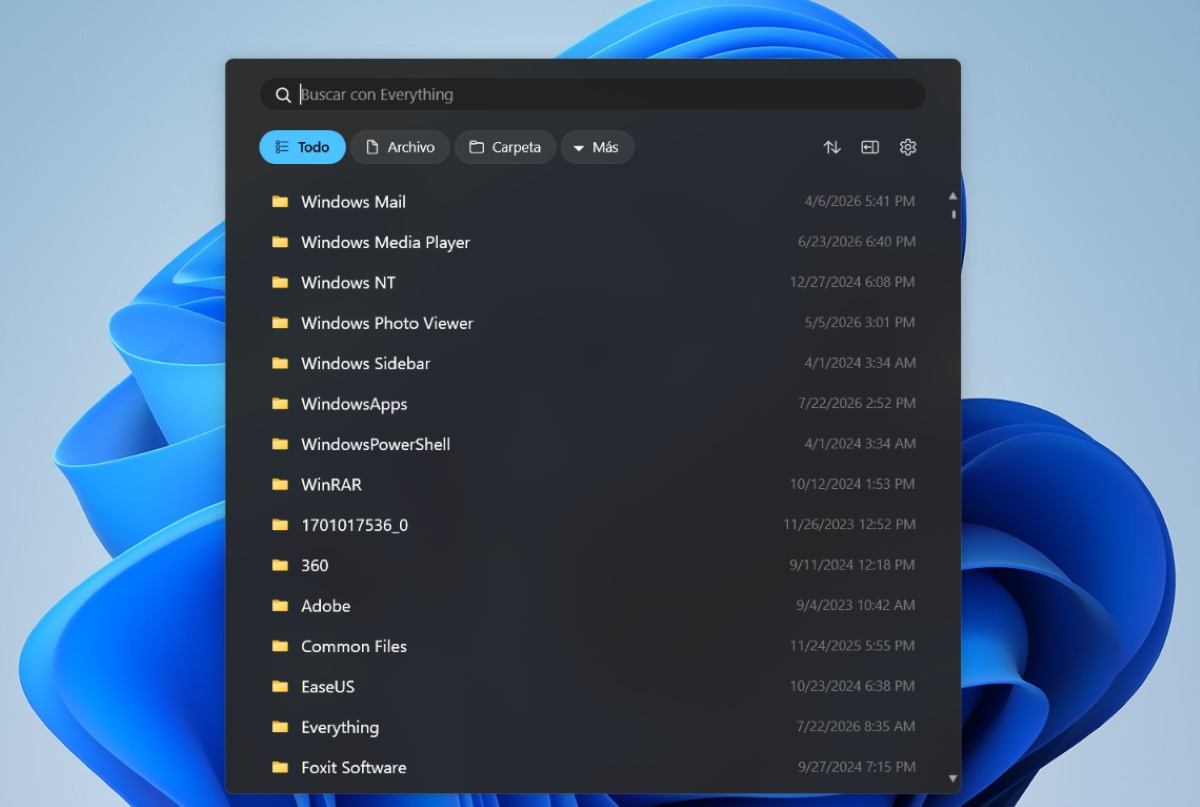 Por qué sustituir completamente la búsqueda de Windows con EverythingToolbar
