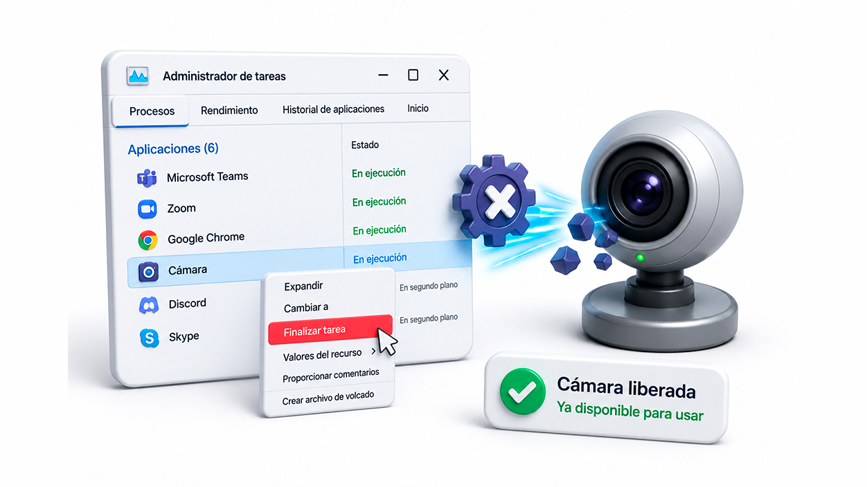 Revisar los permisos para saber qué programa está usando la webcam en Windows desde la Configuración de Privacidad