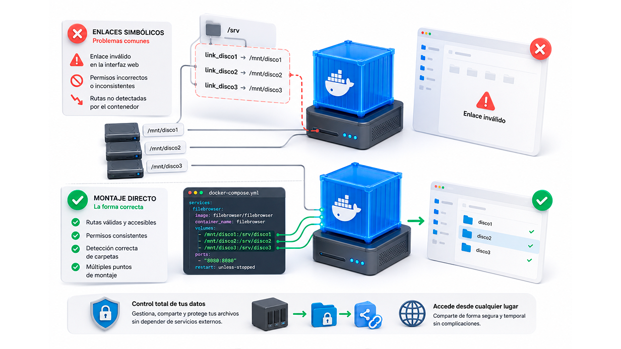 Solución de problemas comunes en FileBrowser