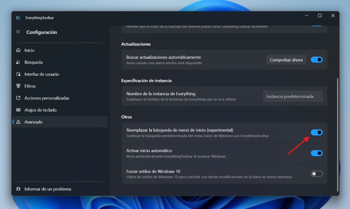 Sustituir completamente la búsqueda de Windows