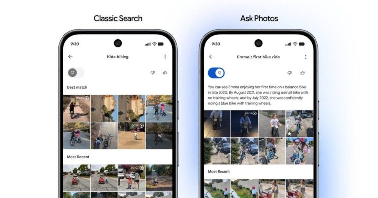 Google Fotoğraflar'da Klasik Arama ve Yapay Zeka Araması