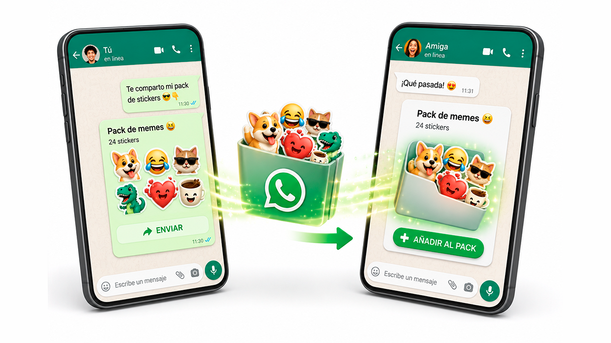 compartir la colección completa packs de stickers en WhatsApp