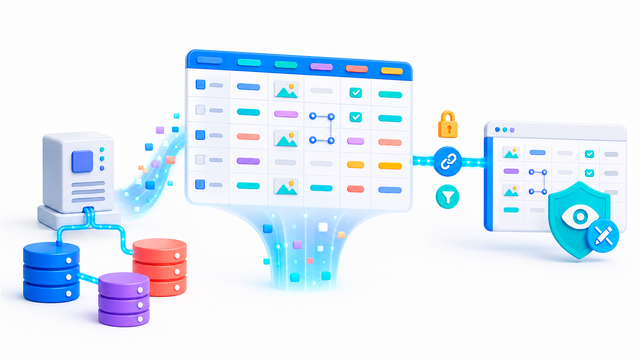 compartir una tabla sin permitir modificaciones en NocoDB