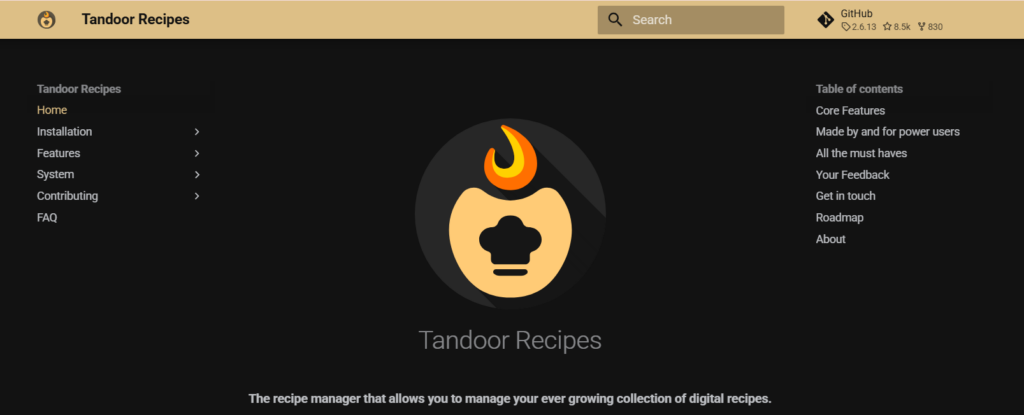 tandoor recipes