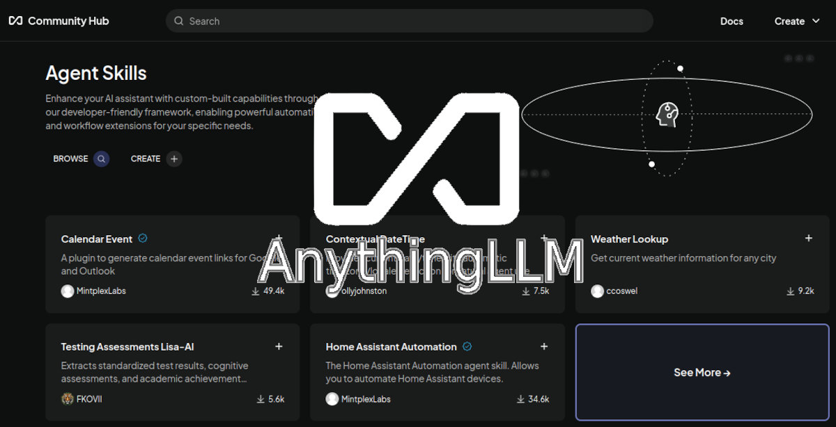 Como instalar habilidades desde el Community Hub de AnythingLLM