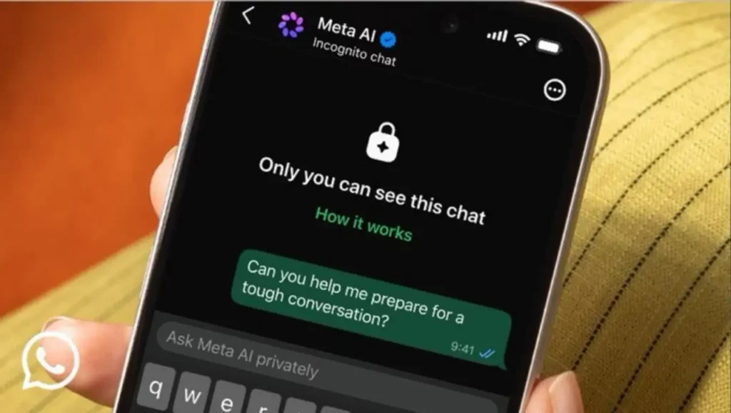 chat incognito whatsapp