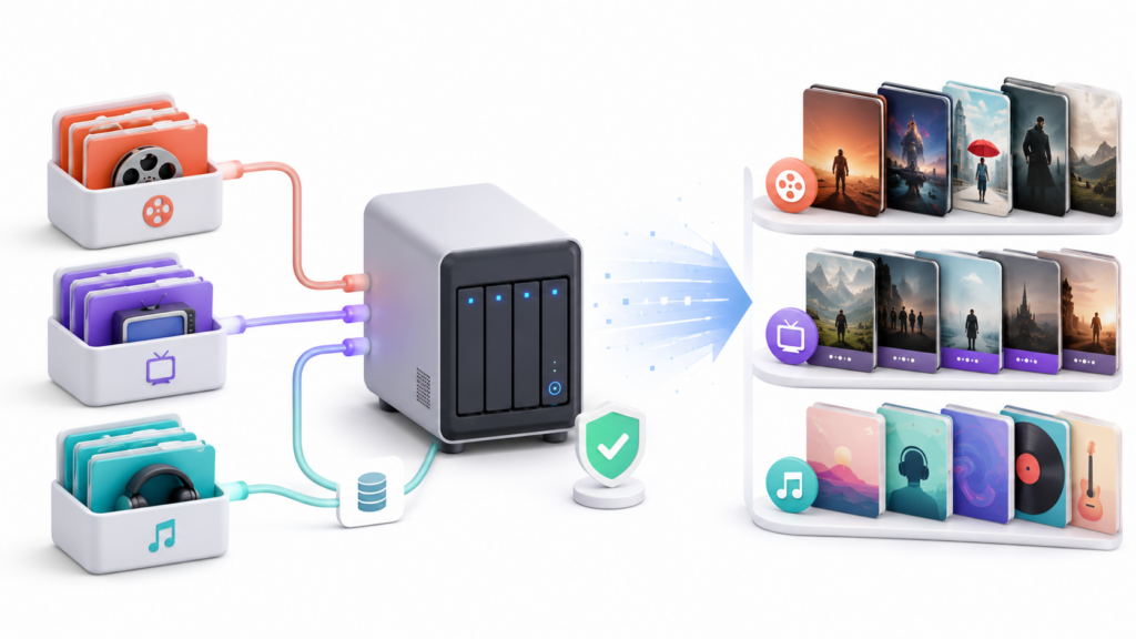 Cómo añadir una biblioteca a Jellyfin