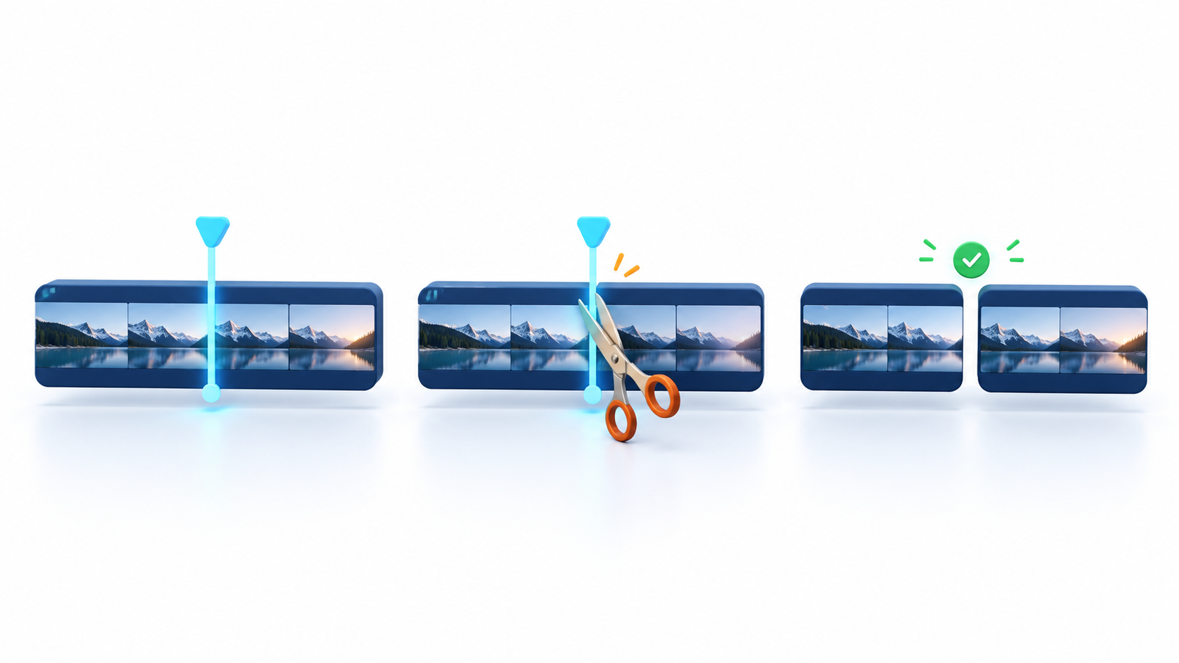 Cómo dividir un vídeo en Clipchamp paso a paso