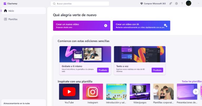 Cómo grabar pantalla y webcam al mismo tiempo con Clipchamp