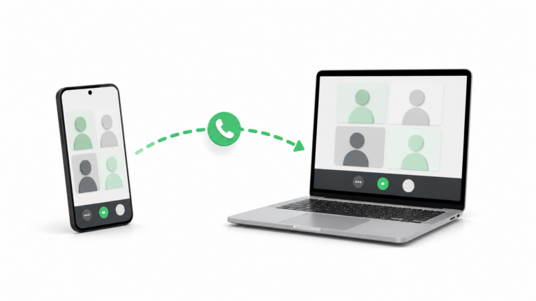 Cómo transferir llamadas de WhatsApp