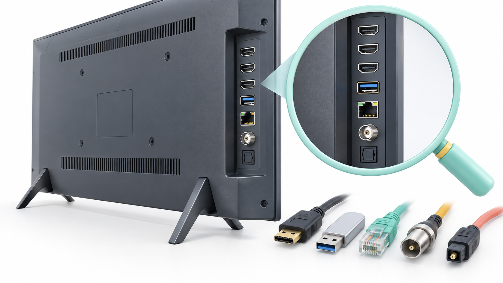 Dónde ver las conexiones disponibles en una Smart TV