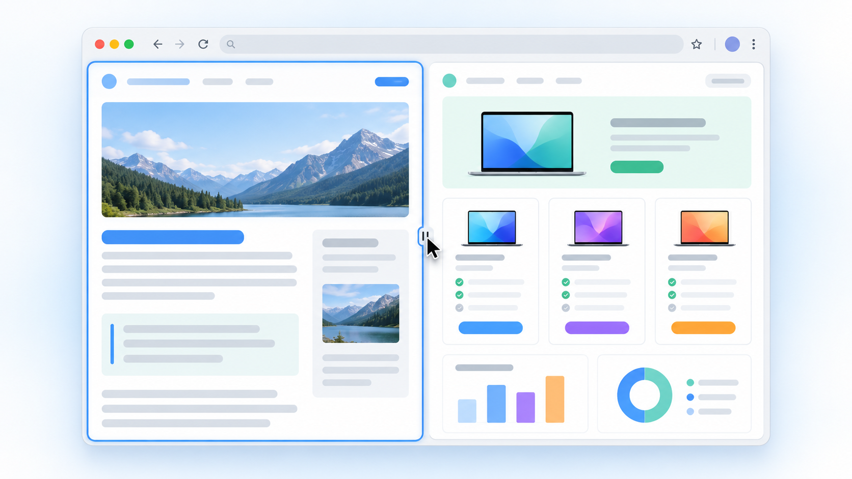 En qué consiste la vista dividida de Chrome