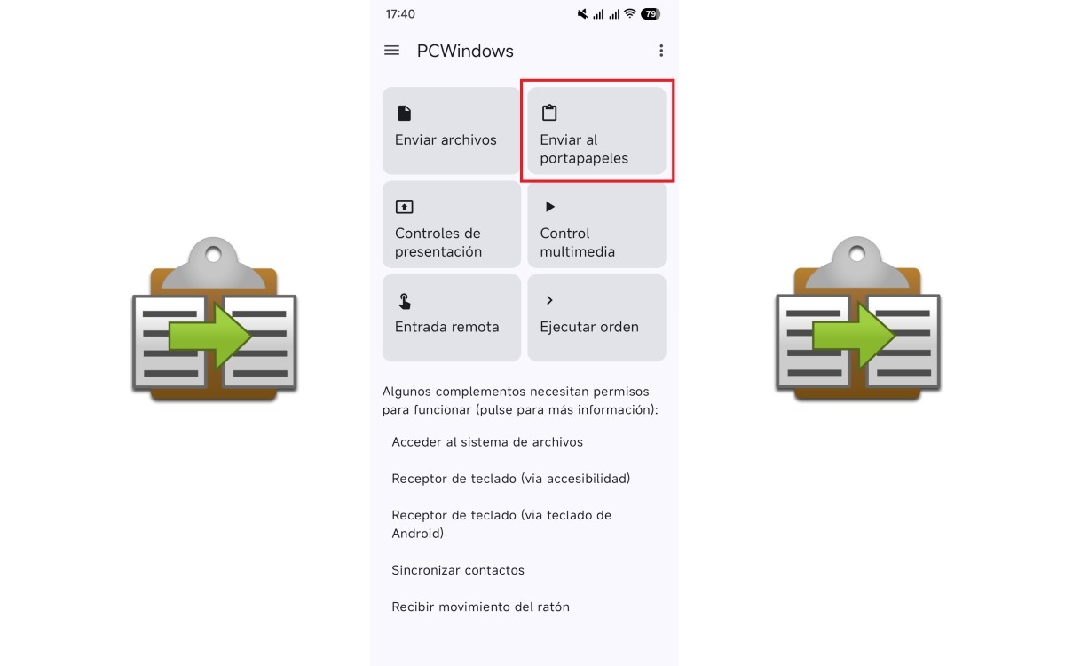 Enviar al portapapeles con KDE Connect