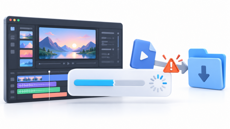 Exportación de Clipchamp bloqueada durante el procesamiento