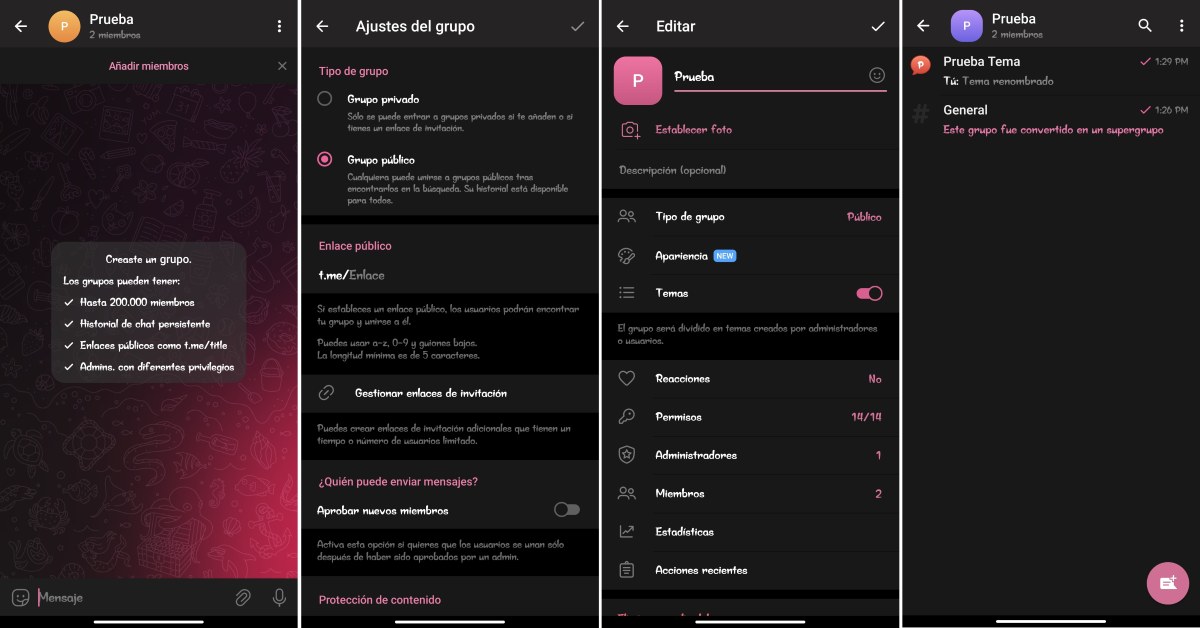 Pasos para crear una comunidad en Telegram