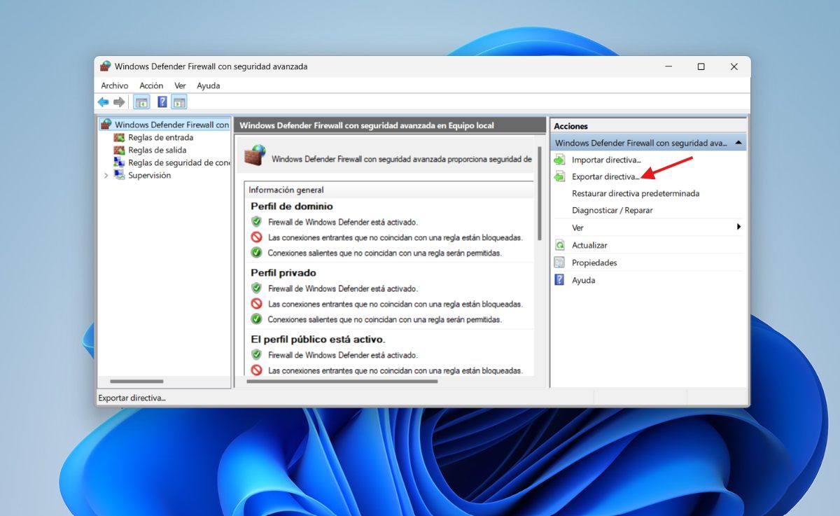 Pasos para restablecer el Firewall de Windows