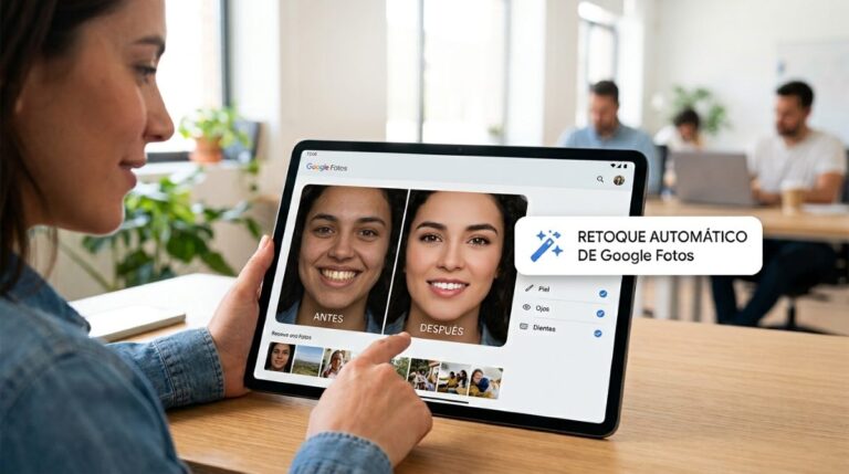 Retocar piel ojos y dientes directamente desde Google Fotos