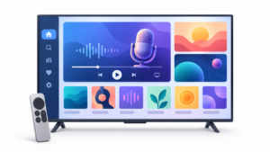 app de Podcasts para tvOS
