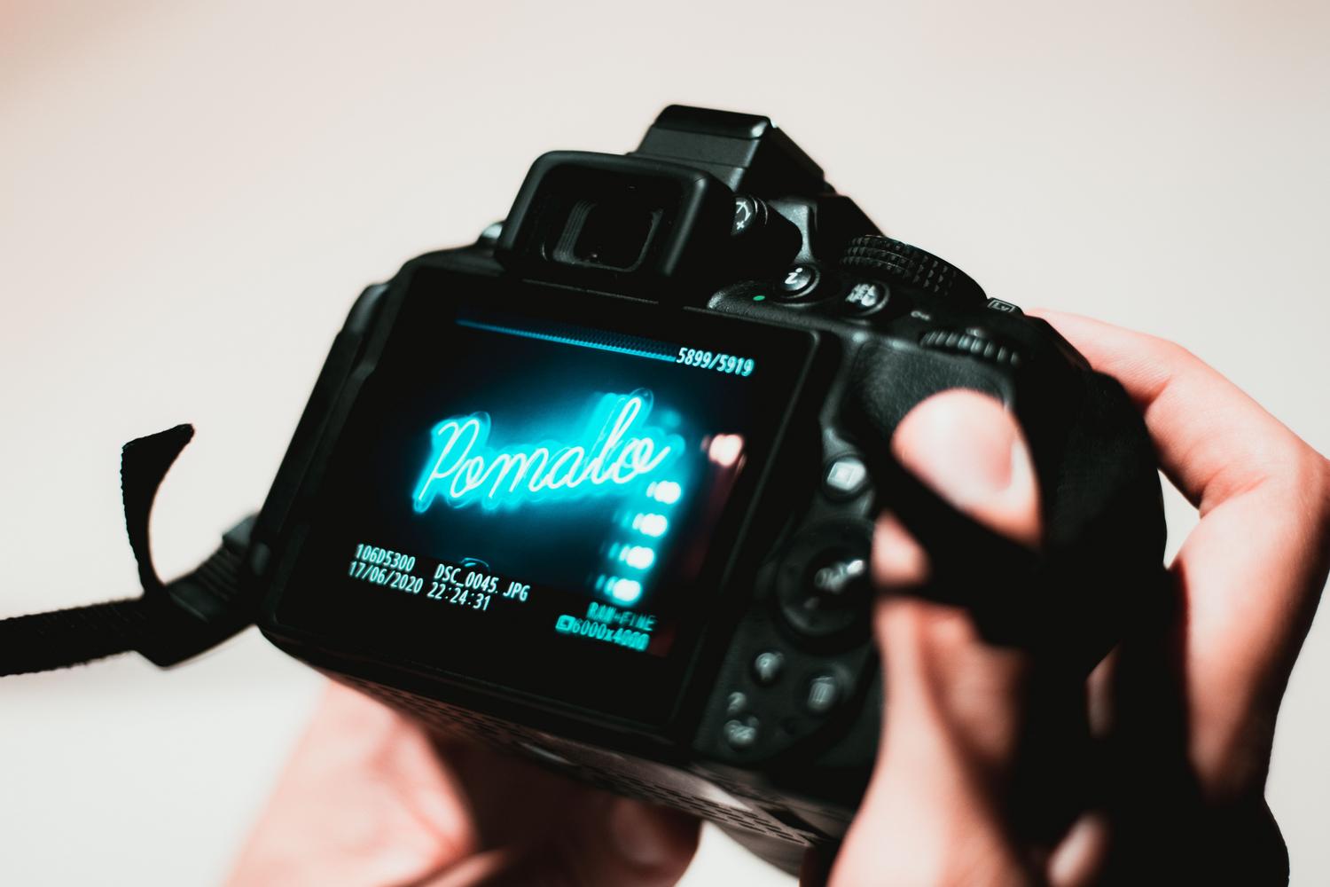 Pantalla de una cámara digital en la que se visualiza una fotografía
