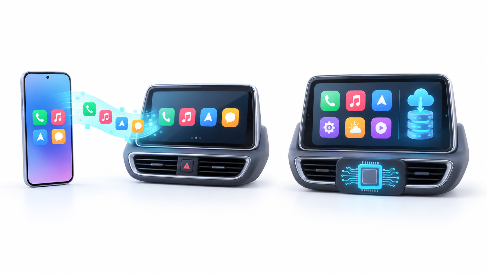 diferencias Android Auto y Android Automotive