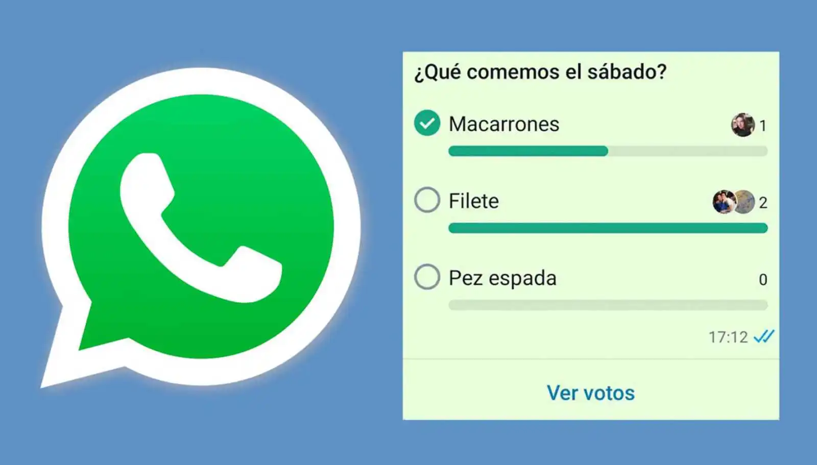 encuestas anónimas en grupos de WhatsApp