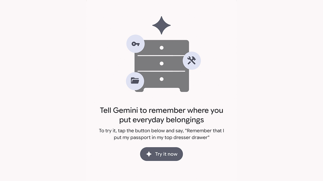 Save items in Find Hub with Gemini
