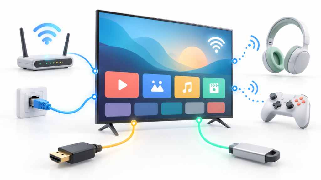 principales conexiones de una Smart TV
