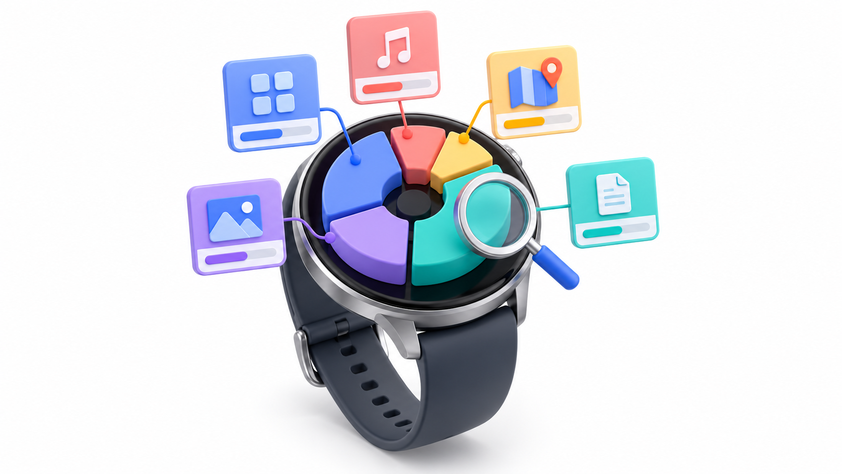 qué está ocupando el almacenamiento en wear os