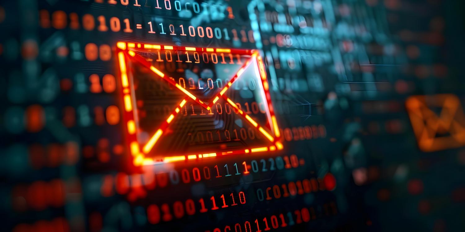 Concepto de protección frente a correos electrónicos fraudulentos