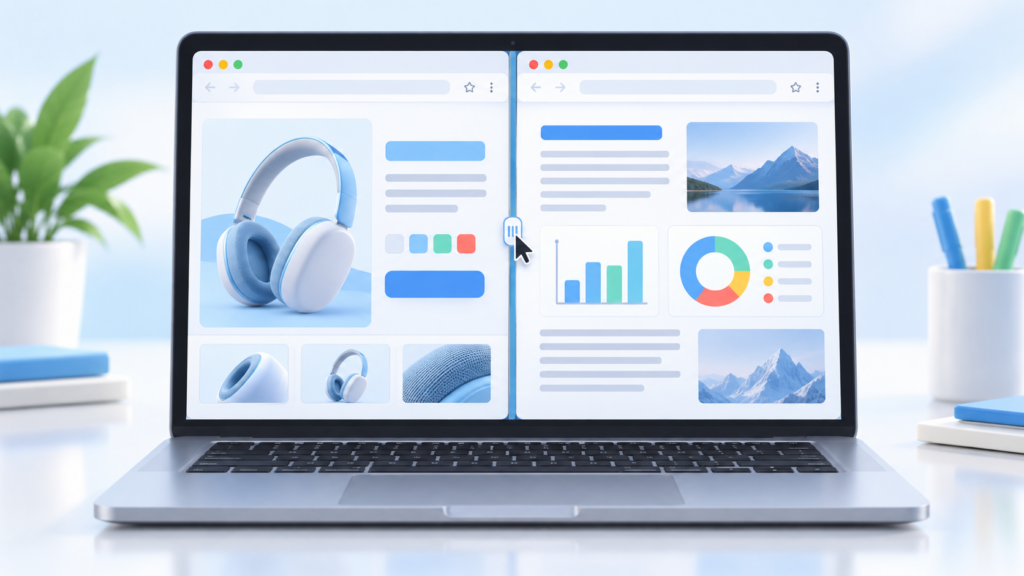 vista dividida de Chrome