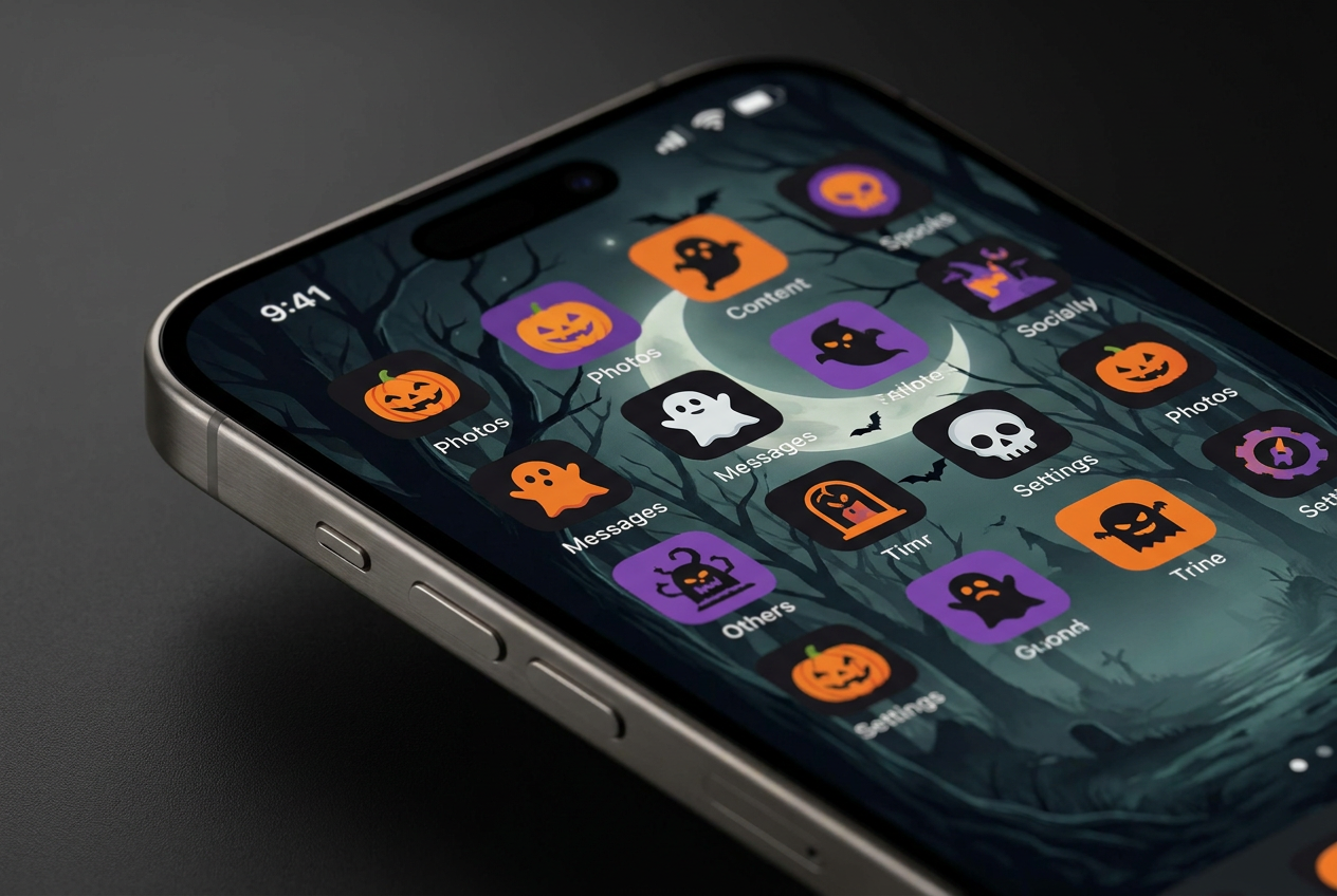 Cómo cambiar los iconos del iPhone por un tema de Halloween