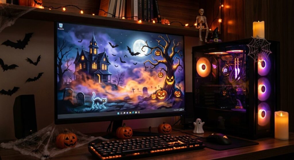 Cómo poner un fondo de Halloween animado en Windows 11
