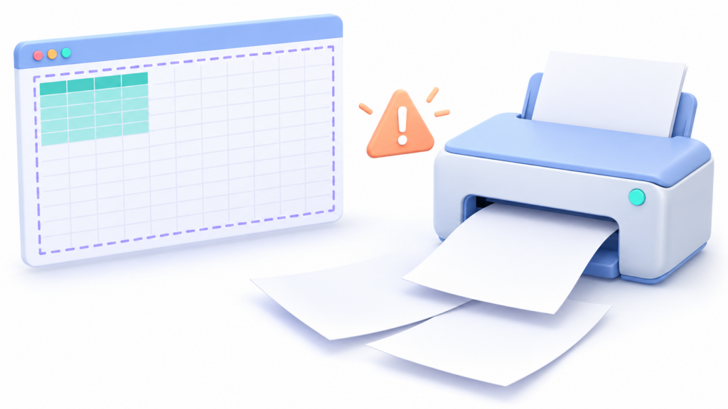 Excel imprime páginas en blanco