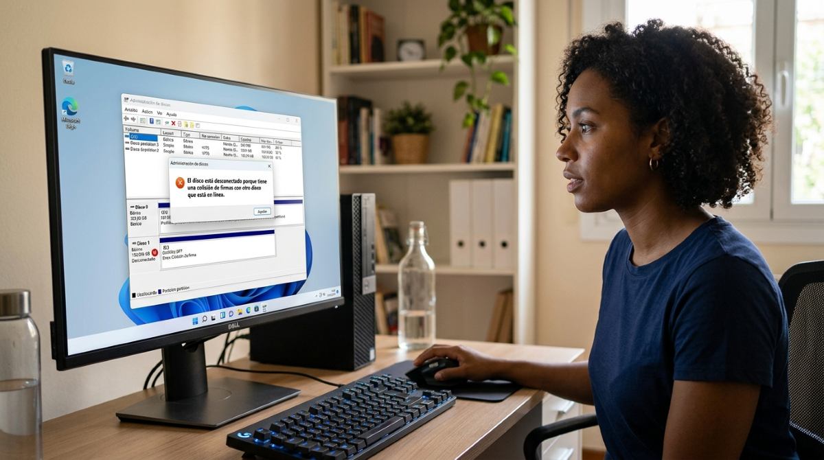 Solucionar una colisión de firmas de disco en Windows