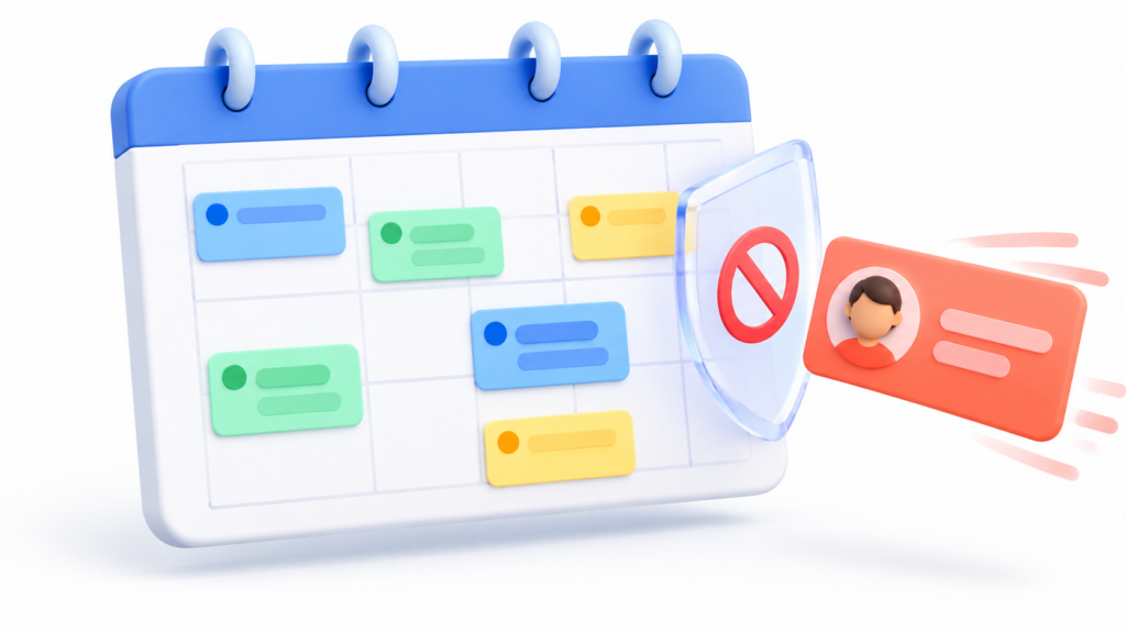 cómo bloquear a alguien en Google Calendar