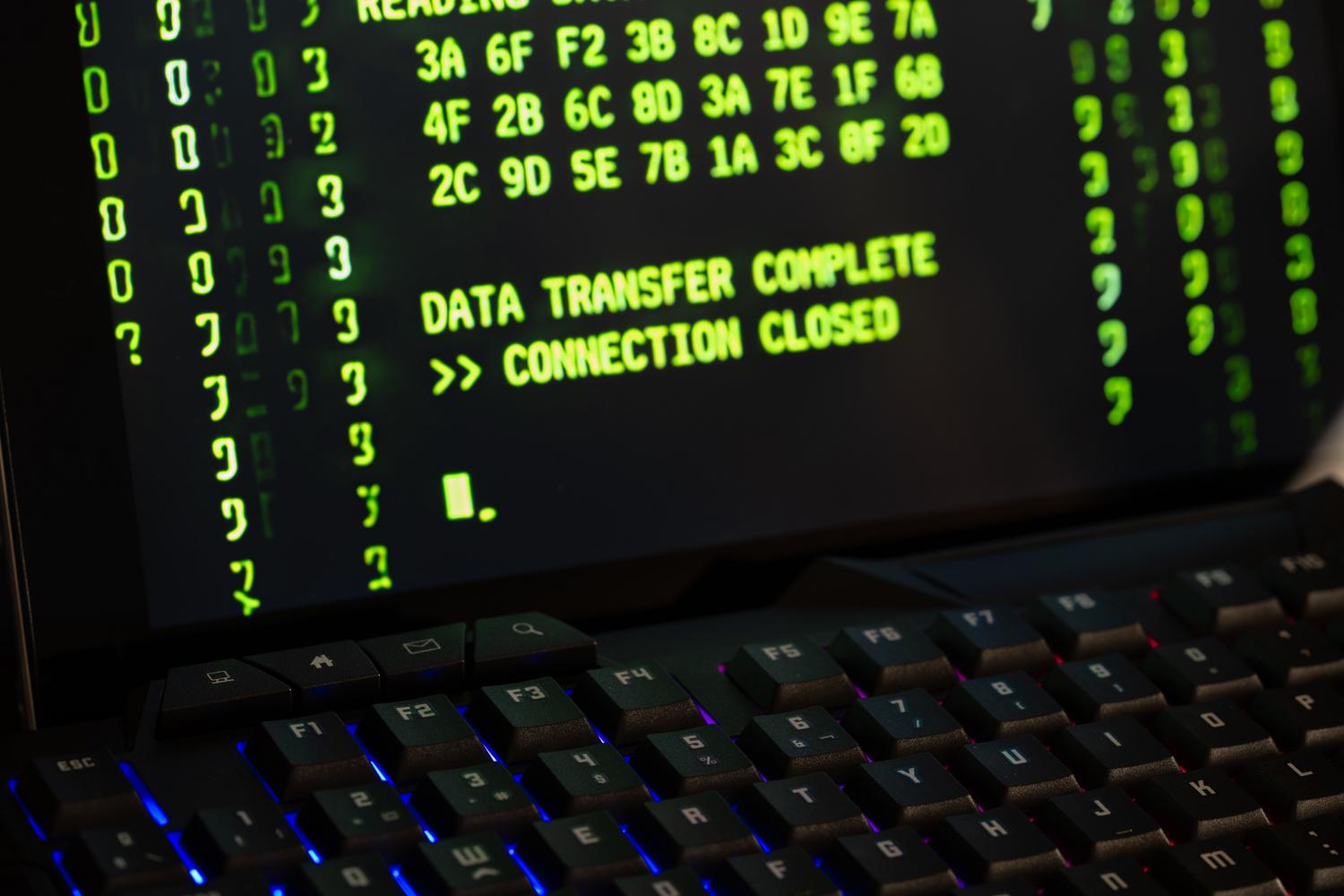 Pantalla relacionada con una transferencia de archivos.